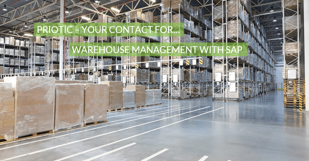 Management of a high-bay warehouse with SAP