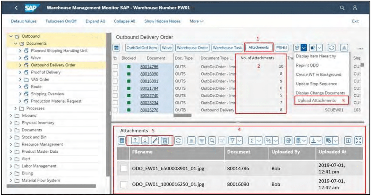 SAP Fiori App Warehouse Monitor